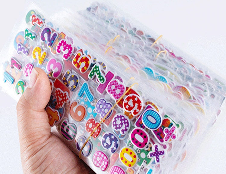 24 Sheets Kids Toddlers 3D Princess Spider Aven Puffy Stickers Party Bag Fillers Boys Girls Teachers as Reward Craft Scrapbooking Animals Trucks Airplane(Spiderman)