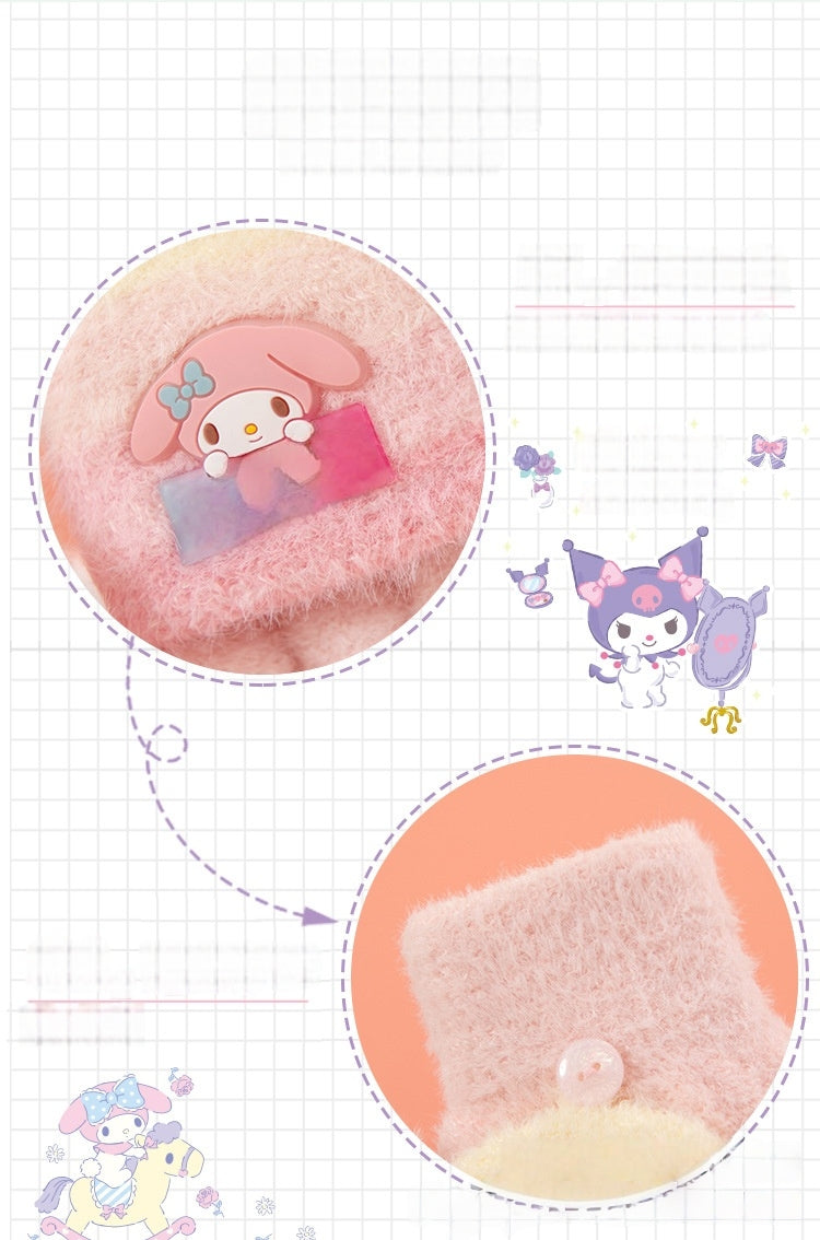 Fingerless Flap Cover Gloves Winter Knit Warm Mittens Soft Lined Fleece Thermal Outdoor Half Finger Gloves with Cover Convertible Flip Top for Kids