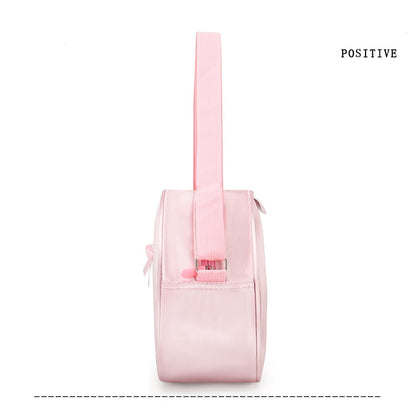 Girls Kids Children Ballet Dance Bag, Pink Ballerina Handbag Tote Gymnastics Sports Duffel Bag, Crossbody Shoulder School Bag Light Weight Carry-on Luggage