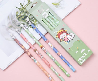 Pack of 12 Princess Spider HB Pencils with erasers Kids Children Party Bag Fillers School Office (Girls)