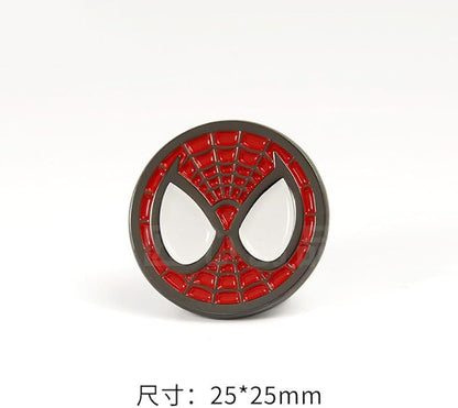 4PCS Stich Spider Medal Wopin Enamel Pins Cute Collectable Novelty Brooch Lapel Pin Badge for Backpacks Jackets Bags Gift Idea(Spiderman)