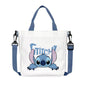 Stitich Tote Bag With Canvas Tote Bag Casual Reusable Shopping Bag With Washable Foldable Shopper Bag with Long Strap crossbody bag For Women Girls