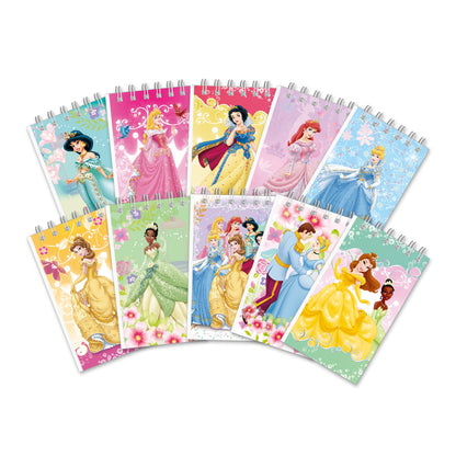 10 Pack Pocket Notebook Small Spiral 10 * 6CM Mini Notepad Princess Kids Colorful Memo Bulk Wired Lined for School Office Supplies Birthday Party Bag Fillers (Frozen)