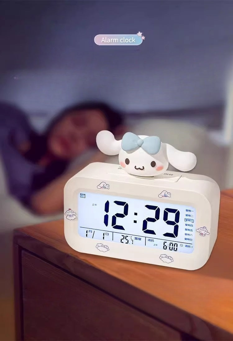 LED Digital Children Alarm Clock With Night Light - Light Alarm Clock for Girls Boys Teenagers School Back To School Gifts Dual Alarms Snooze Modes Temperature Dates display (My )