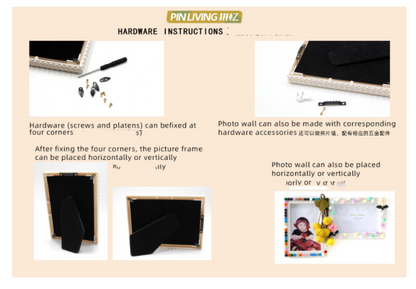 Photo Frame Christmas Tree DIY Colourful Bricks Picture Frames for Desk Decor Family Friends Kids Gifts 7x5 Portrait & Landscape Creative Crafts Gift Set Boys Girls (Christmas 7X5(12.7*17.8))