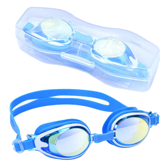 Comfortable Anti-fog Swimming Goggles with case Waterproof UV Protection For Kids Boys Girls Soft Silicone Seals For Comfort Perfect For Lap Triathlon Training & Aquatic Sports（A）