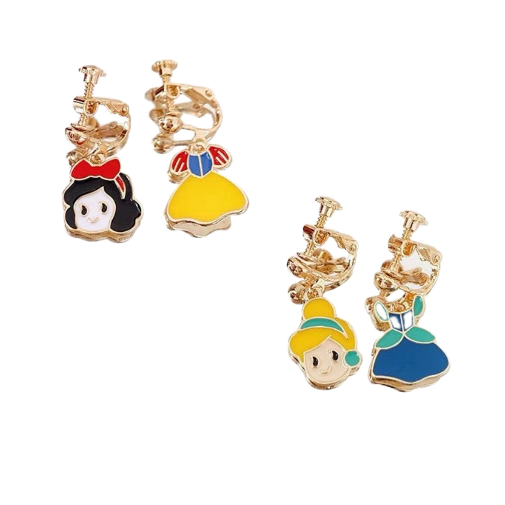 2/3 Pairs Kids Clip On Earrings, Girls Unicorn,Rainbow Butterfly, Cute Clip On Earrings Princess Jewelry,Clip-on Set for Kids Girls