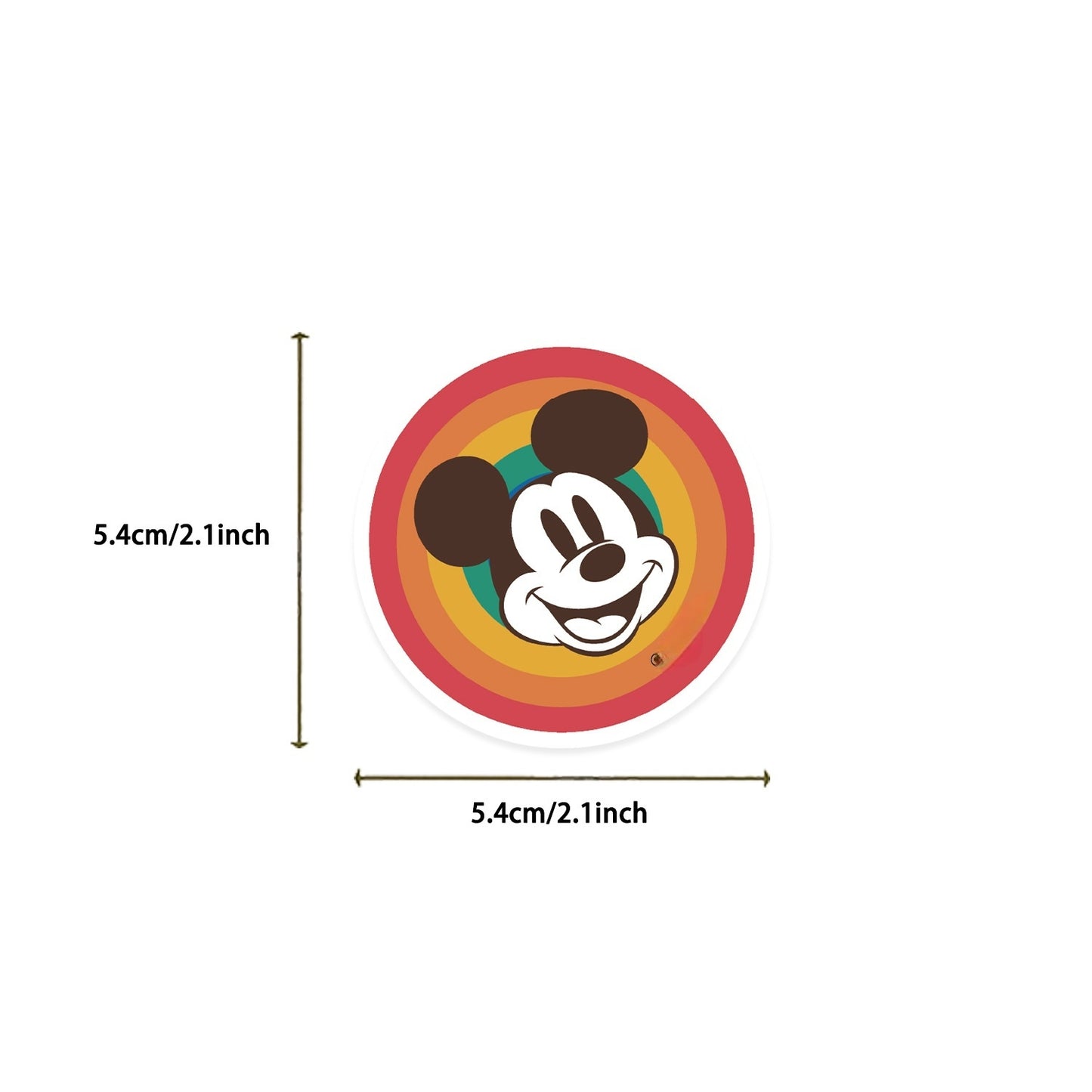 50pcs Princess Aven Superheros Toy Kids Stickers Luggage Laptop Skateboard Waterproof Party Bag Fillers Waterbottle Decal Graffiti Patches(Mickey)