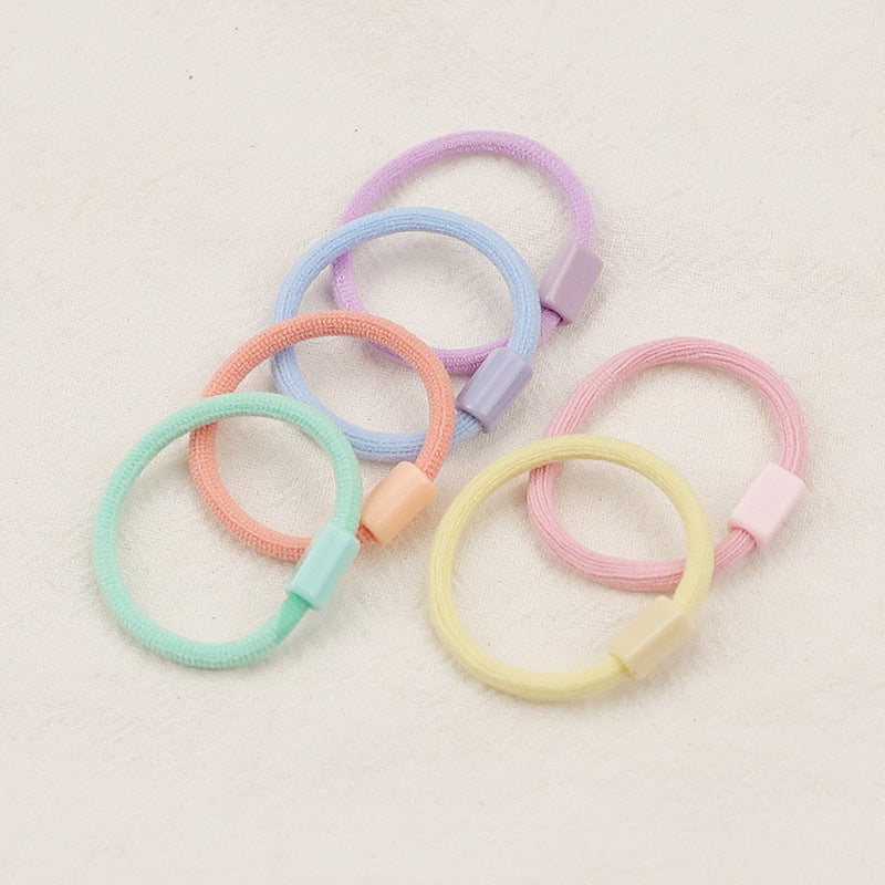 60Pcs Girls Women Thick 3CM Ties for Thick Heavy or Curly Hair Endless Hair Elastics colourful strong Bobbles Hair Ties Bands Ponios Ponytail Holders