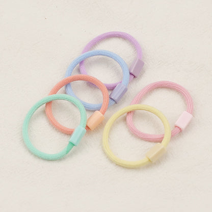 60Pcs Girls Women Thick 3CM Ties for Thick Heavy or Curly Hair Endless Hair Elastics colourful strong Bobbles Hair Ties Bands Ponios Ponytail Holders