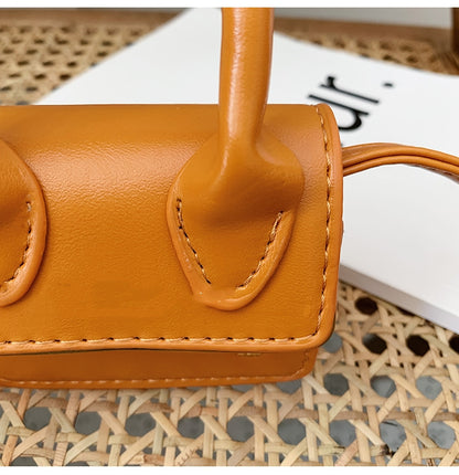 Shoulder Bag Girls Kids Children Handbags Portable Mini Coin Purse Messenger Crossbody Bag PU Mini Flip Bag Makeup Accessories Bags Gift Travel Holiday little small 9 * 4 * 13