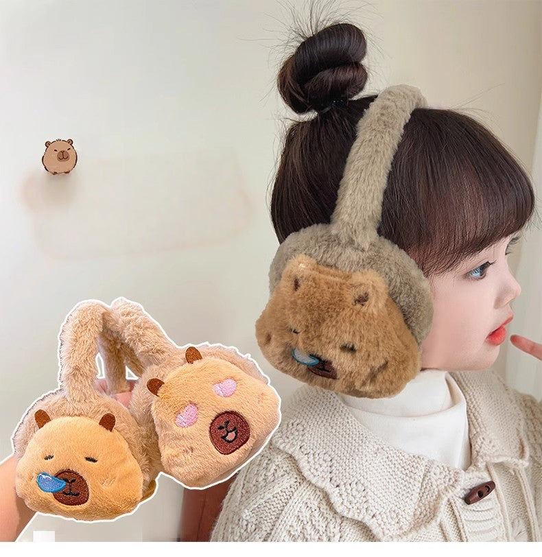 Kids Boy Girl Earmuffs Winter Fleece Thermal Outdoor Warm Plush Ear Warmer