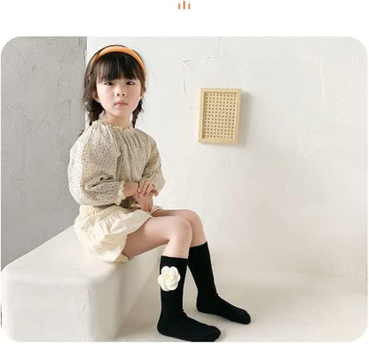 2 Pairs Boys Girls Children Kids rich cotton 3D Flower Bear ankle Socks Infant (Cotton, Set 01 M(3-6years))