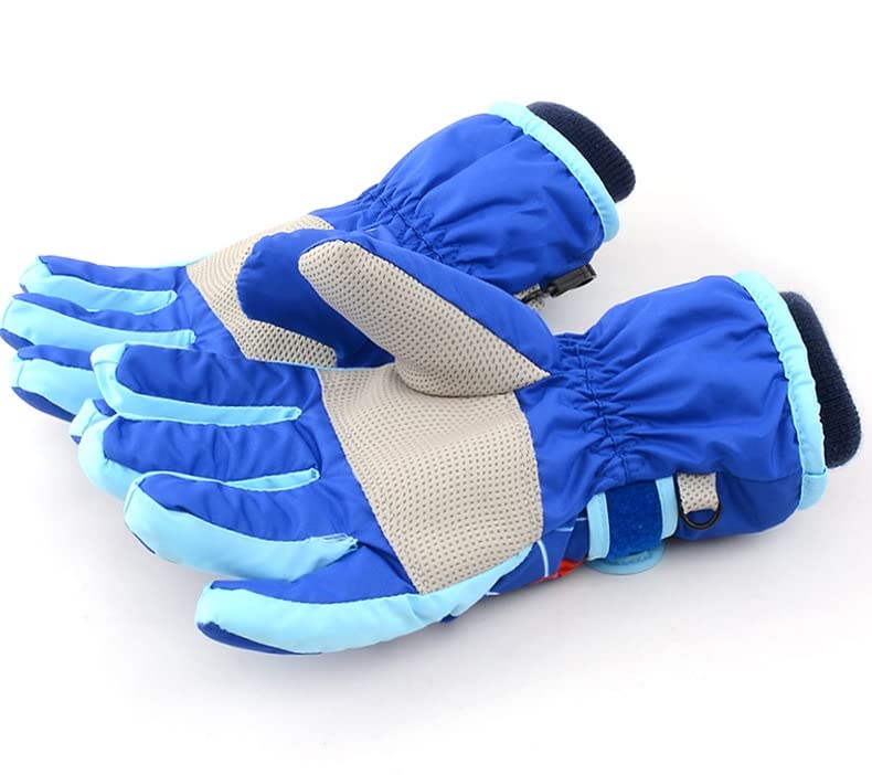 Kids Boy Girl Waterproof Winter Snow Ski Snowboard Fleece Thermal Warm Outdoor Gloves