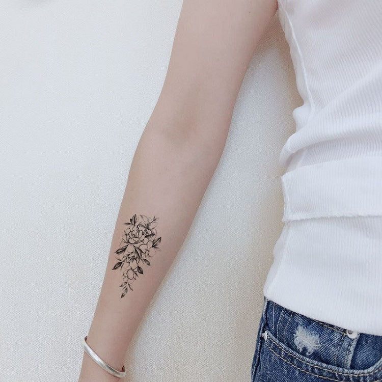9 Sheets Women Men Gold Fashion Metallic Temporary Tattoos Waterproof Stickers Festival Fake Jewelry Tattoos Body Art