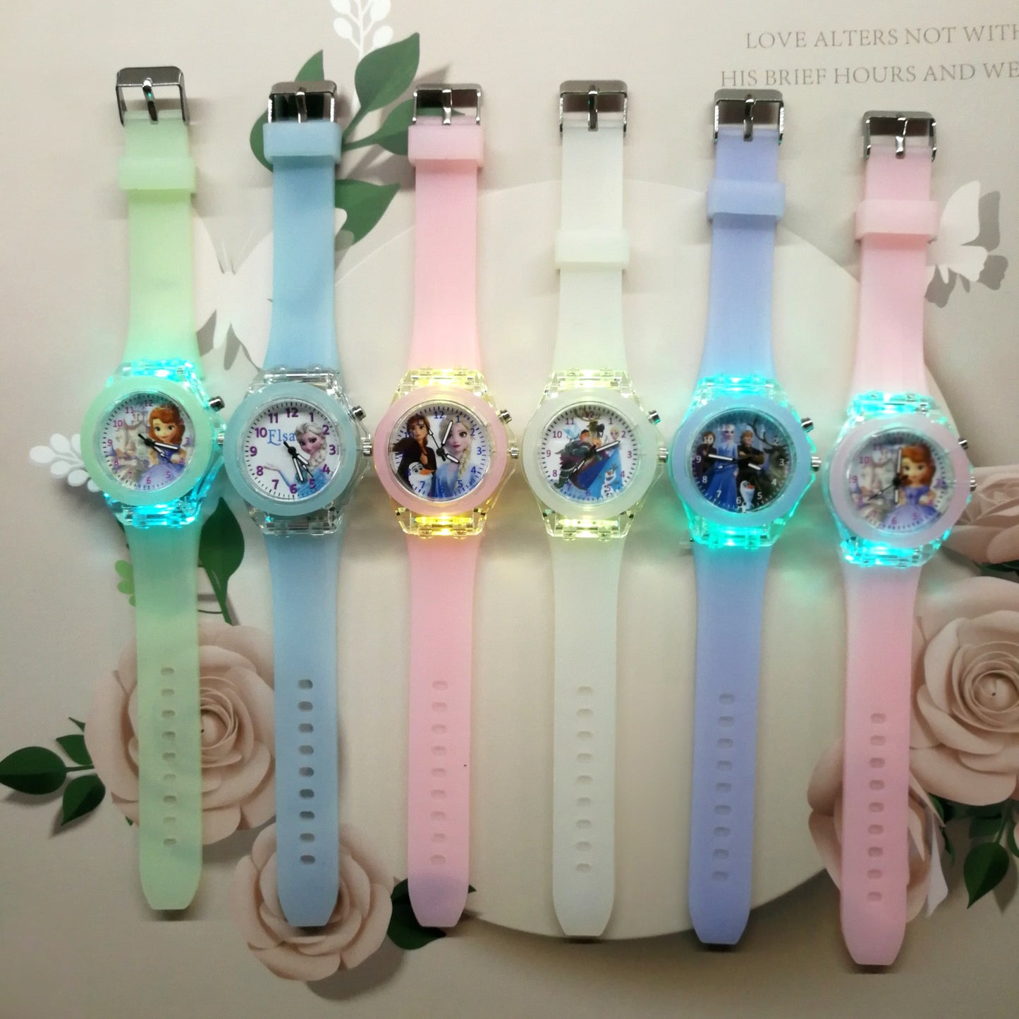 Analogue Quartz Watch with Stainless Steel Strap Bracelet Cats Girls Toddler Watches Gifts for Kids Birthday Gifts Gift Box