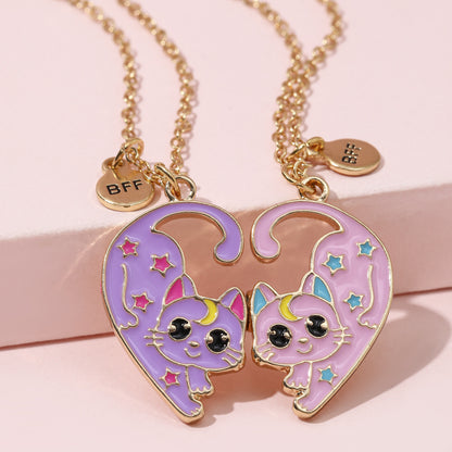 Best Friend Necklace Set, Matching BFF for 2 or 3 Friends, Ideal Friendship Jewelry Gift for Girls, Women, Sisters, Perfect for Birthdays and Special Occasions