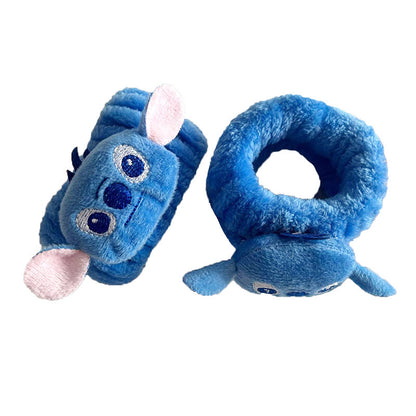 Ears Headband and Wristbands Set for Washing Face, Makeup for Women Girls, Skincare Removal Wash Spa Yoga Sports Shower Terry Towel Cloth Hair Band