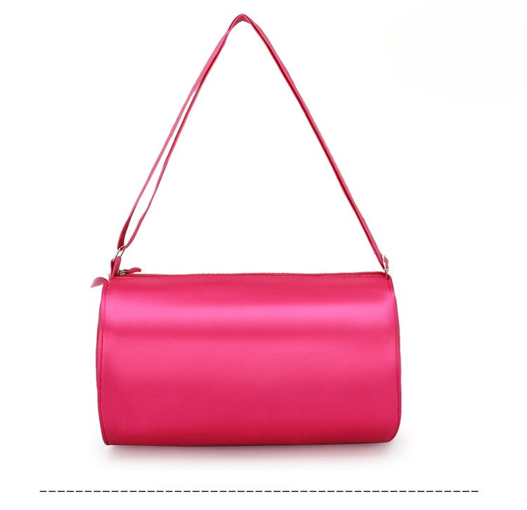 Girls Kids Children Ballet Dance Bag, Pink Ballerina Handbag Tote Gymnastics Sports Duffel Bag, Crossbody Shoulder School Bag Light Weight Carry-on Luggage