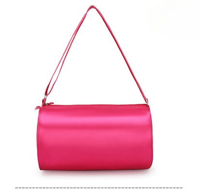 Girls Kids Children Ballet Dance Bag, Pink Ballerina Handbag Tote Gymnastics Sports Duffel Bag, Crossbody Shoulder School Bag Light Weight Carry-on Luggage