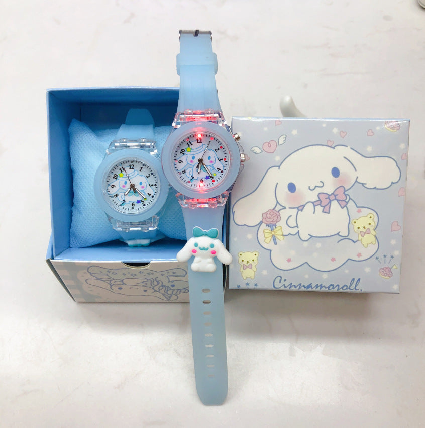 Toys for 3-8 Year Old Girls Boys, Toddler Watches Gifts for Kids 4-9 Birthday Gifts Learning Toys glow in dark Watch(My Melody)