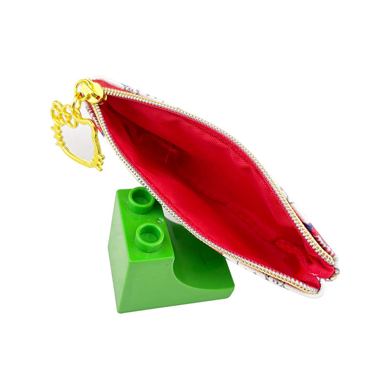 2 Pack Small Coin Purse, Cute Cartoon Wallet Mini Purse Holder for Women Girls Children, Oxford Pouch Small Change Bag for Coin, Credit Card, ID Card, Keys, Lipstick