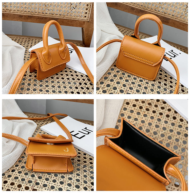 Shoulder Bag Girls Kids Children Handbags Portable Mini Coin Purse Messenger Crossbody Bag PU Mini Flip Bag Makeup Accessories Bags Gift Travel Holiday little small 9 * 4 * 13