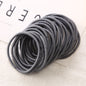 50Pcs Girls Women 2.5mm Thin School Uniform Endless Hair Elastics Bobbles Hair Ties Bands Ponios Ponytail Holders