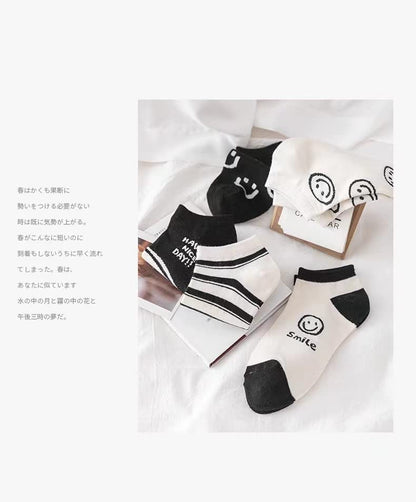 10 Pairs Ladies Ankle Socks low cut Trainer Socks Cotton Multipack heart animal Breathable Lightweight Sport Socks Casual Wear Gifts for Women