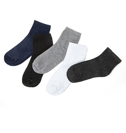 5 Pairs Men’s Plain Mens Soft Cotton Rich Comfortable Breathable Socks Work Business and Casual Wear 6-11 UK