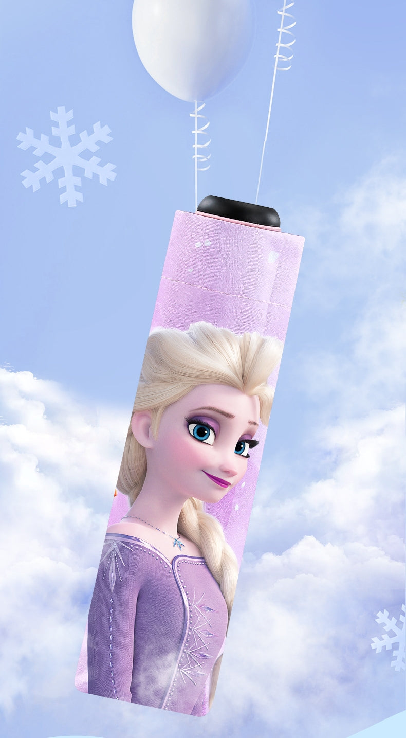 Umbrella for  Teens Kids Folding Telescopic UV Protection Umbrella Lightweight Travel School Work Gifts Girls Boys（Frozen）