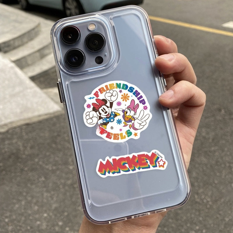 50pcs Princess Aven Superheros Toy Kids Stickers Luggage Laptop Skateboard Waterproof Party Bag Fillers Waterbottle Decal Graffiti Patches(Mickey)