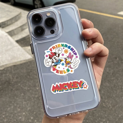 50pcs Princess Aven Superheros Toy Kids Stickers Luggage Laptop Skateboard Waterproof Party Bag Fillers Waterbottle Decal Graffiti Patches(Mickey)