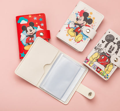 Kids GIrls Women Wallet Cute Trifold Wallet with Coin Purse Card Slots with zip pockets Gifts PU leather (Stitch 01)