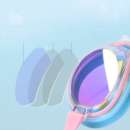 Comfortable Anti-fog Swimming Goggles with case Waterproof UV Protection For Kids Boys Girls Soft Silicone Seals For Comfort Perfect For Lap Triathlon Training & Aquatic Sports（C)