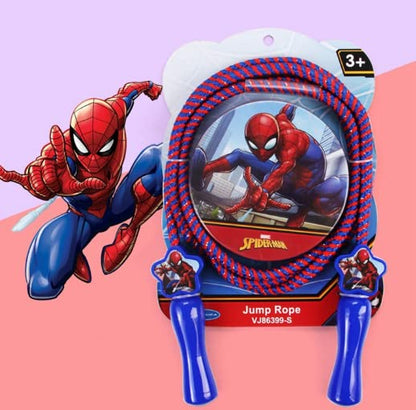 Skipping Rope Princess Superhero Kids Girls Boys Jump Rope Cotton Skipping Adjustable Rope Outdoor Exercise(Spiderman)