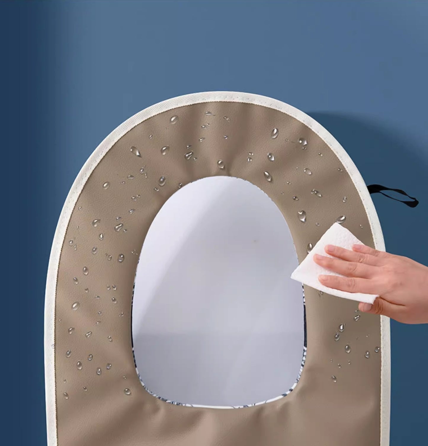 Bathroom Toilet Seat Closestool Washable reusable Soft Warmer Mat Cover Pad Cushion Cover by static