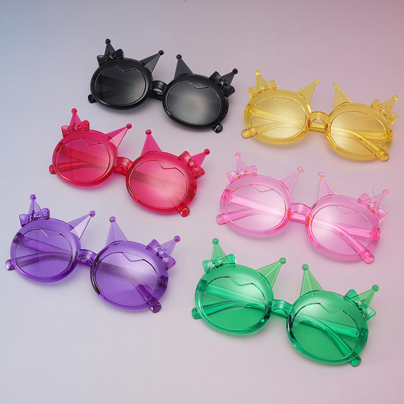 3PCS Kids Sunglasses Girls, Cute Cat Girls Sunglasses Colourful Cat Eye Set, Party children Favor, for Kids Toddler UV400 Age 3-10