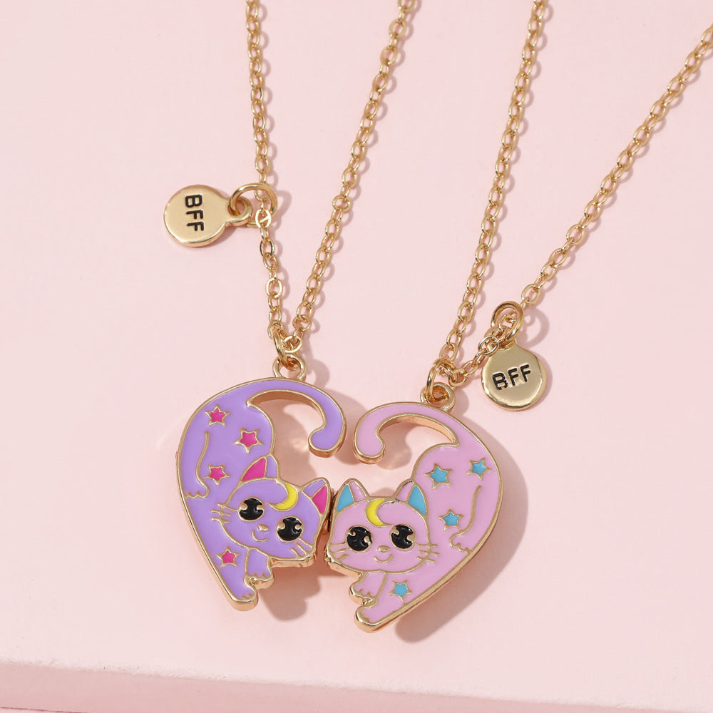 Best Friend Necklace Set, Matching BFF for 2 or 3 Friends, Ideal Friendship Jewelry Gift for Girls, Women, Sisters, Perfect for Birthdays and Special Occasions