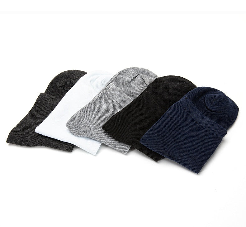 5 Pairs Men’s Plain Mens Soft Cotton Rich Comfortable Breathable Socks Work Business and Casual Wear 6-11 UK