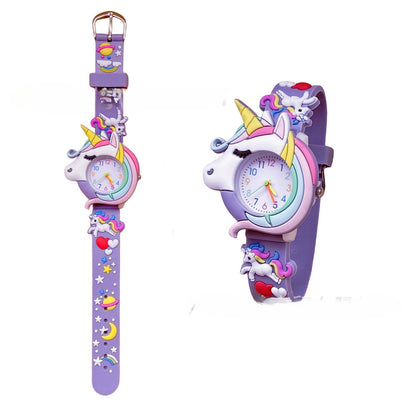 Analogue Quartz Watch with Stainless Steel Strap Bracelet Cats Girls Toddler Watches Gifts for Kids Birthday Gifts Gift Box