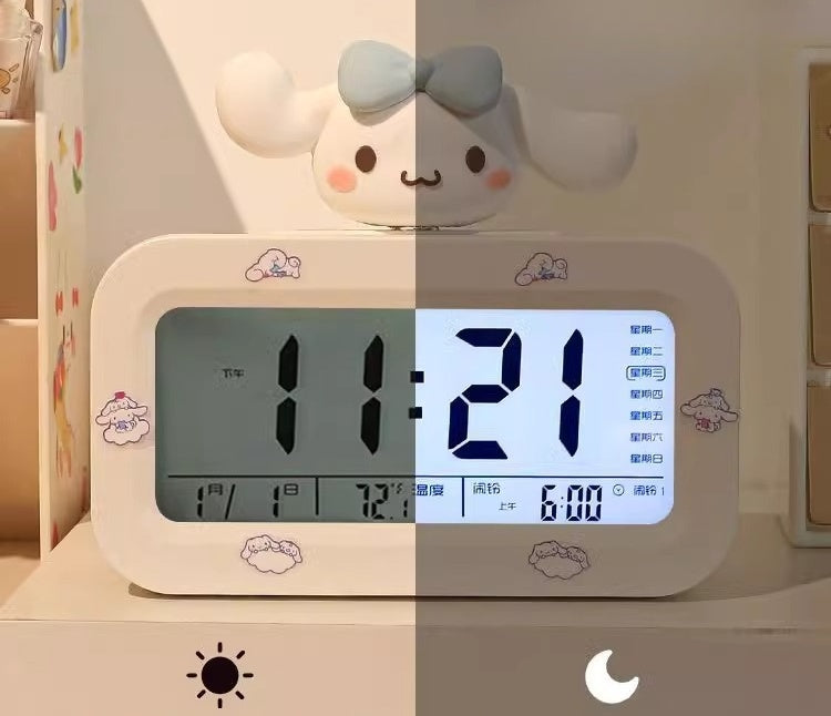 LED Digital Children Alarm Clock With Night Light - Light Alarm Clock for Girls Boys Teenagers School Back To School Gifts Dual Alarms Snooze Modes Temperature Dates display (My )