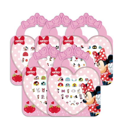 5 Sheets Toddlers Princess Elsa Minnie Kids Girls Nail Stickers Earring Stickers Art Decal Party Bag Fillers Decor for Kids Girls Birthday Gift