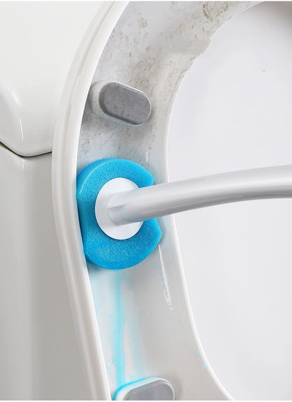 Toilet Wand with 8 Refills, Disposable Toilet Bowl Brush Disposable Cleaning System kit, Storage Caddy and Heads for Bathroom Cleaning all in one