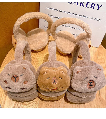 Kids Boy Girl Earmuffs Winter Fleece Thermal Outdoor Warm Plush Ear Warmer