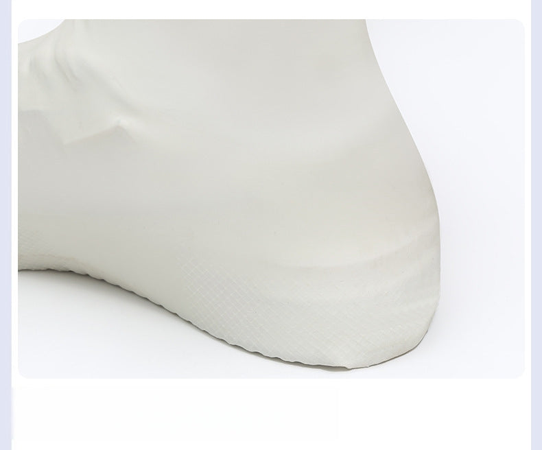 2pcs Rain Shoe Covers Latex Waterproof Shoe Covers Unisex Shoes Protectors Reusable Non-Slip Rain Boot Overshoes Walking Shoes Accessories