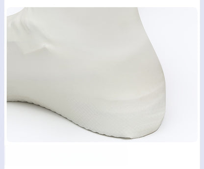 2pcs Rain Shoe Covers Latex Waterproof Shoe Covers Unisex Shoes Protectors Reusable Non-Slip Rain Boot Overshoes Walking Shoes Accessories