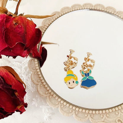 2/3 Pairs Kids Clip On Earrings, Girls Unicorn,Rainbow Butterfly, Cute Clip On Earrings Princess Jewelry,Clip-on Set for Kids Girls