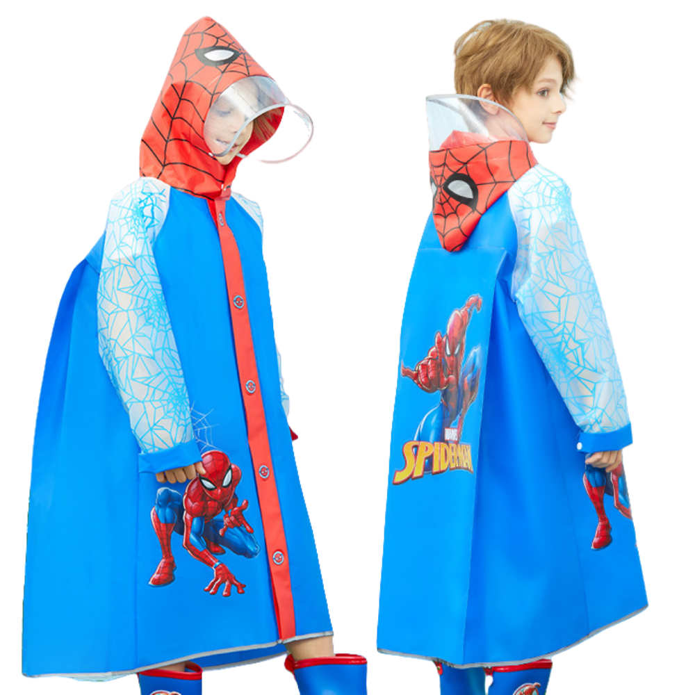 Kids Raincoats Waterproof Rain Jacket Hooded Rain Poncho Toddler Boys Girls Rain Suit Reusable Rainwear with bag Cover 1-8 Years