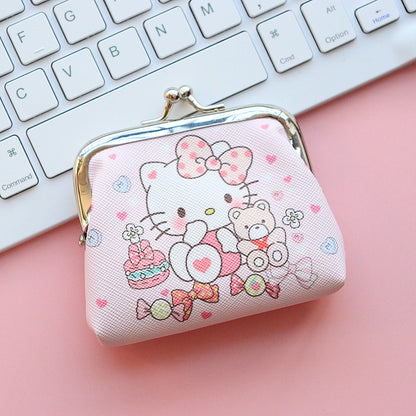 Small Coin Purse, Cute Cartoon Wallet Mini Purse Holder for Women Girls Children, Oxford Pouch Small Change Bag for Coin, Credit Card, ID Card, Keys, Lipstick
